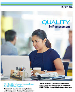 ISO 9001: 2015 - 自评工具