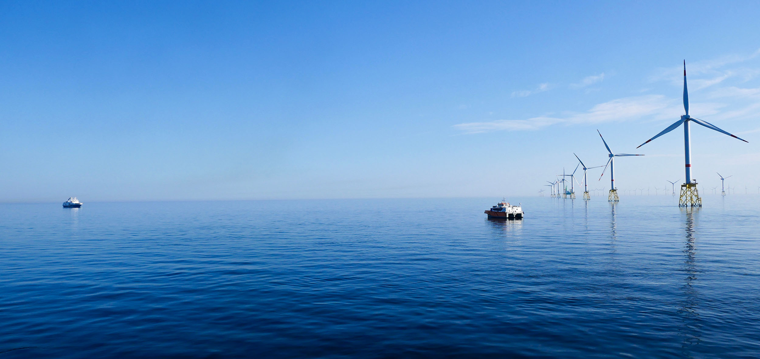Offshore wind farm in the North Sea