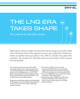 The LNG era takes shape: the outlook for the oil and gas industry in 2019 (report front cover)