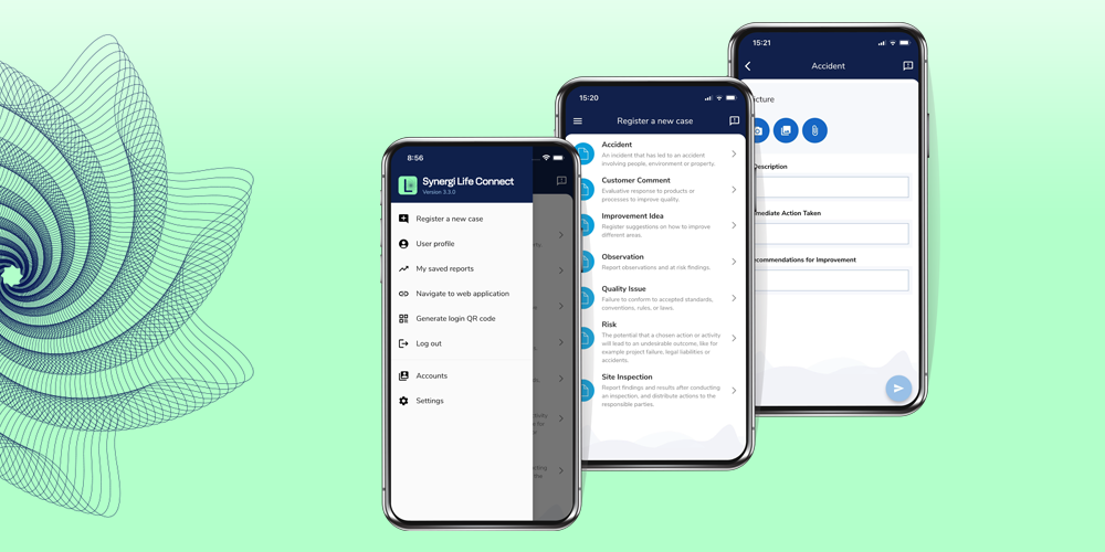 Risk assessment app - Mobile App - Synergi Life Connect